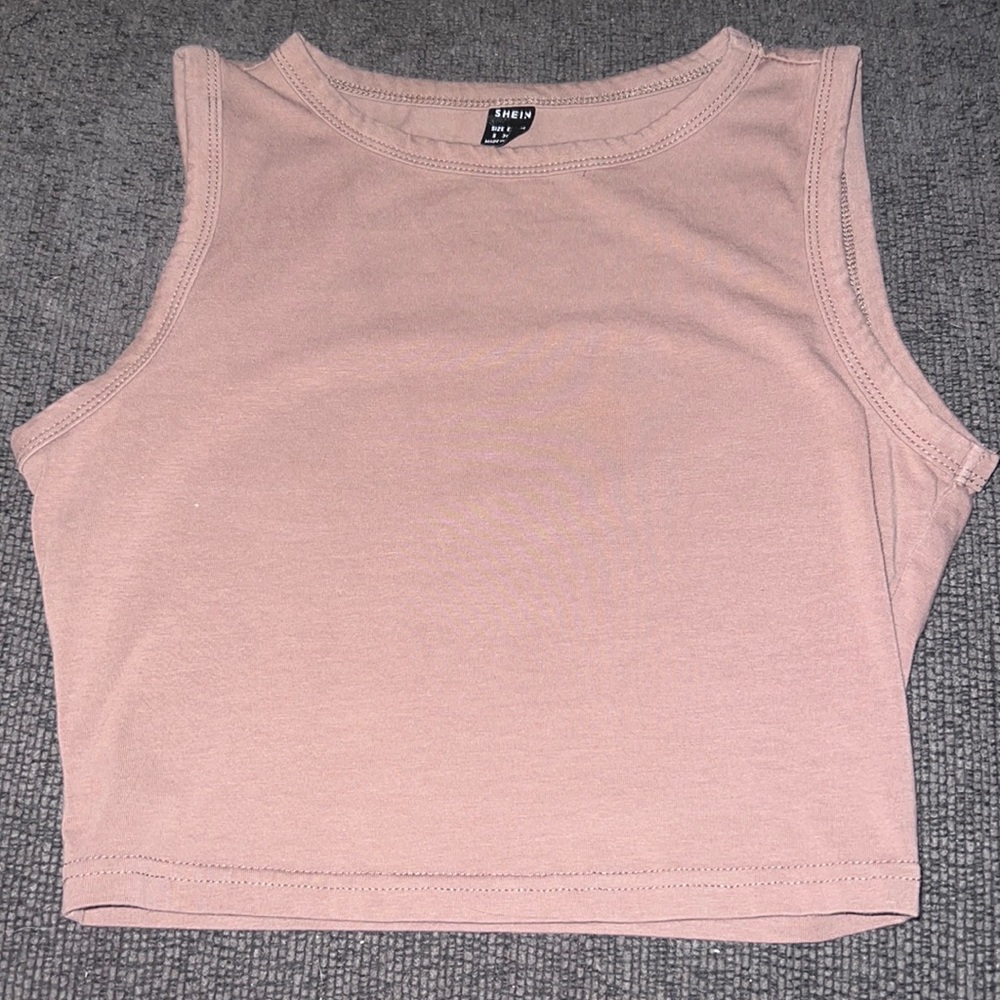 brown crop top size small